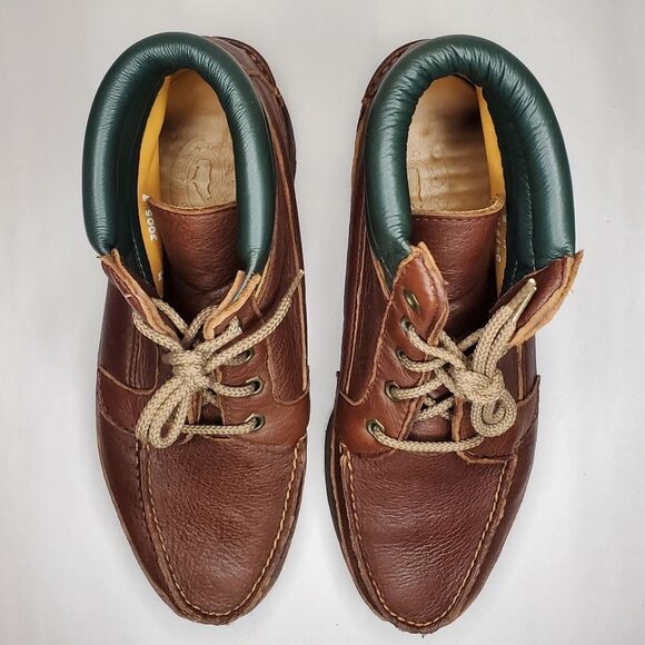 Vintage NWOT H.S Trask Buttery Soft Elk Leather Lace Up Boot Size 8 main image 4